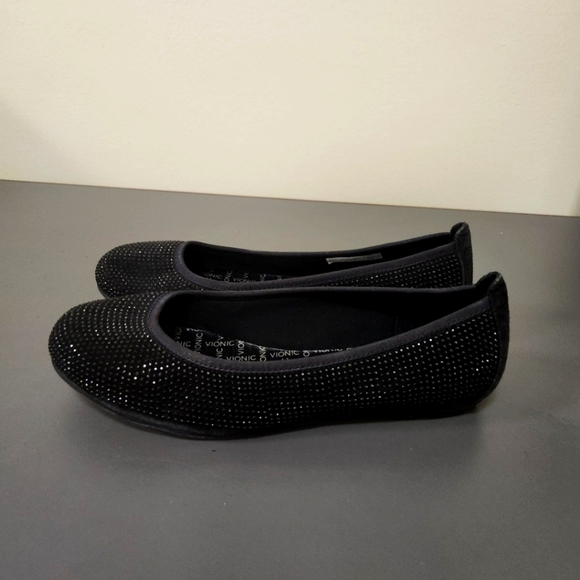 Vionic Spark Willow Ballet Flats Black Size 8. Insoles missing - Picture 3 of 8